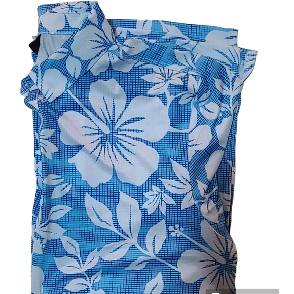 Yatta Golf Men's Size L Large Blue Kahakai Polū Performance Golf Polo Shirt - Picture 4 of 4